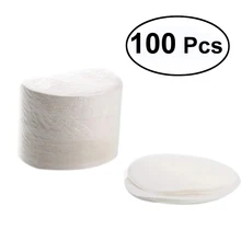 100 шт американские бумажные фильтры для кофе круглые отбеленные кофейные бумажные фильтры сетчатый фильтр для кофе для Кофеварка