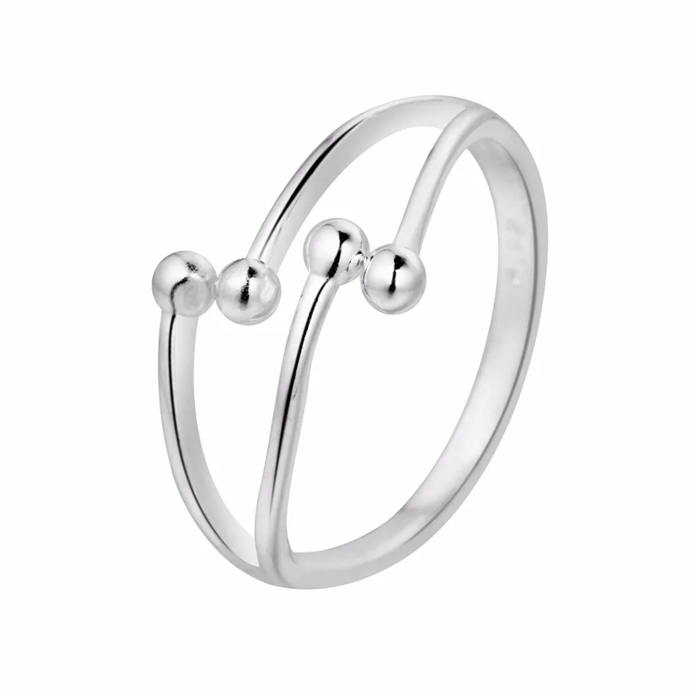 QIMING New Brand Silver 925 Jewelry Rings For Women Girls Party Gift One Engagement Ring Wedding Jewelry Accessories