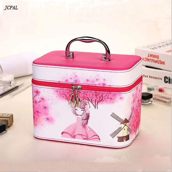 

2017 New Cosmetic Bag Cute Portable Portable Makeup Toolbox Waterproof Storage Bag
