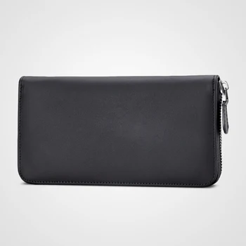 

new genuine Leather Wallet Zipper male long cowhide bag large capacity wallet