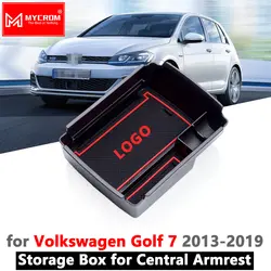 Для VW Golf 7 MK7 подлокотник ящик для хранения закладочных уборки Организатор Volkswagen GOLF7 2013 2014 2015 2016 2017 2018 2019 аксессуары