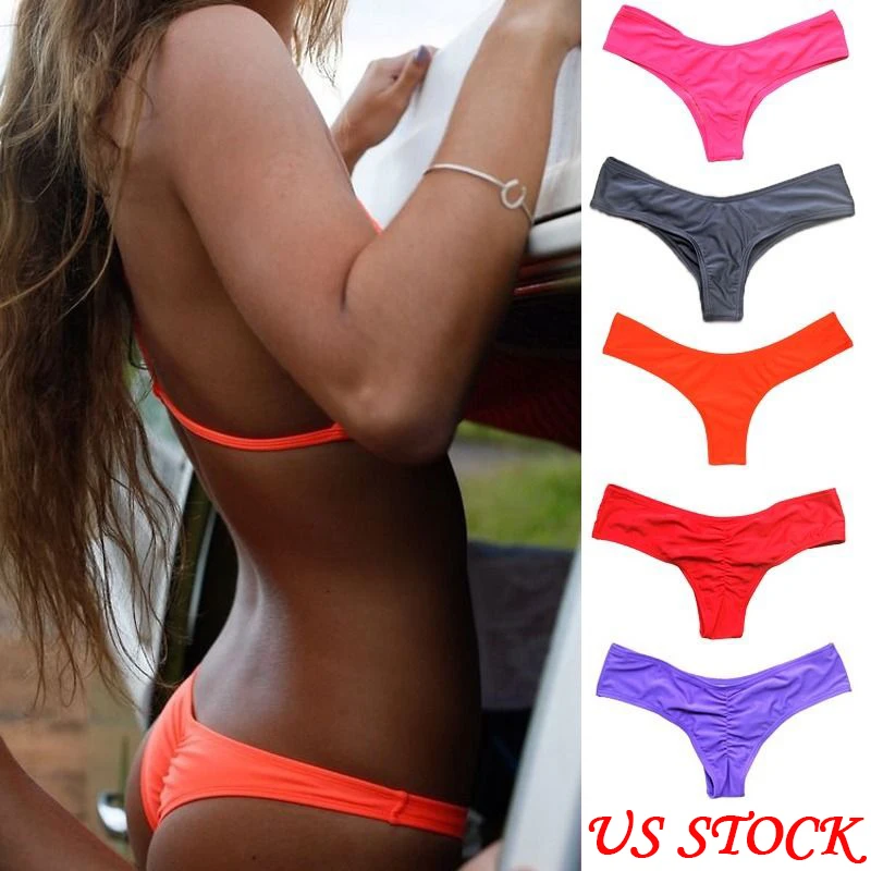 2016 hot v forma sexy donne dello swimwear fondo bikini brasiliano perizoma tanga mutandine della biancheria