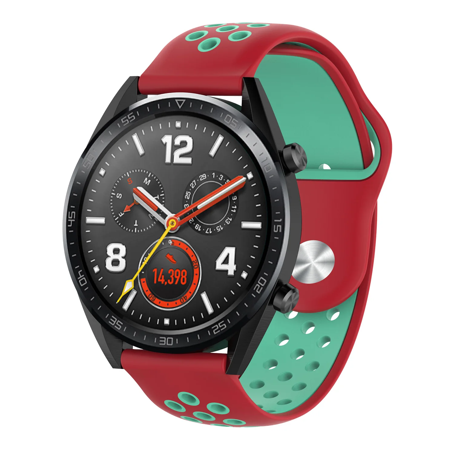 Huawei watch gt ремешок для samsung gear S3/Galaxy watch 46 мм/Amazfit bip/Honor magic двойной цвет силиконовый браслет на запястье
