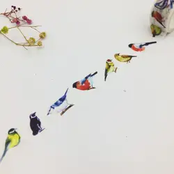Красивые Высокое качество 20 мм * 5 м washi клейкая лента/различных Цвет птица изоляционная Япония лента washi