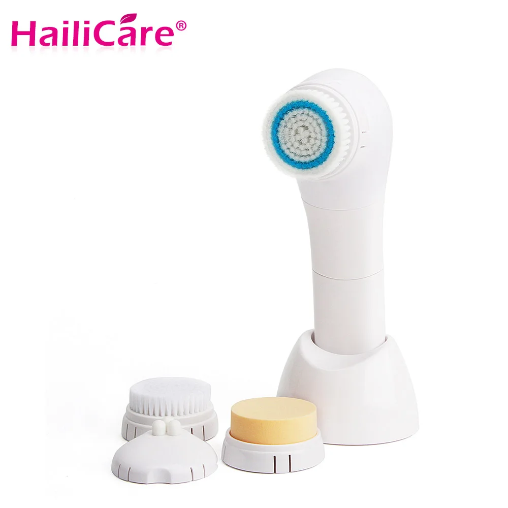 

Face Pore Clean 4 in 1 Women Electric Facial Cleansing Brush Ultrasonic Face Cuticle Remove Anti-aging Face Skin Care Cleanser