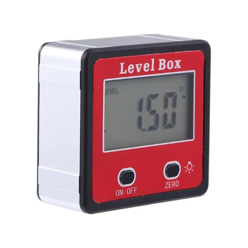 Digital Display Inclinometer Spirit Level Box Protractor Angle Finder Gauge Meter