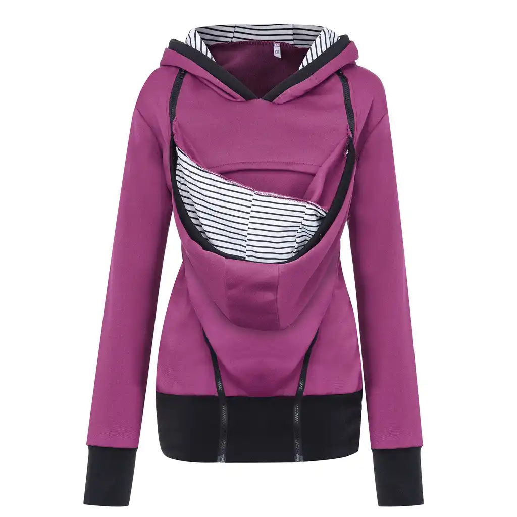 sweatshirt with baby pouch