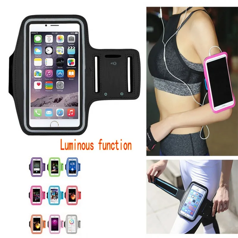 

2018 4.7/5.5" New Running arm Bags Men Women Armbands Touch Screen Cell Phone Arms Phone Case for 6s/7 Plus phone l7841