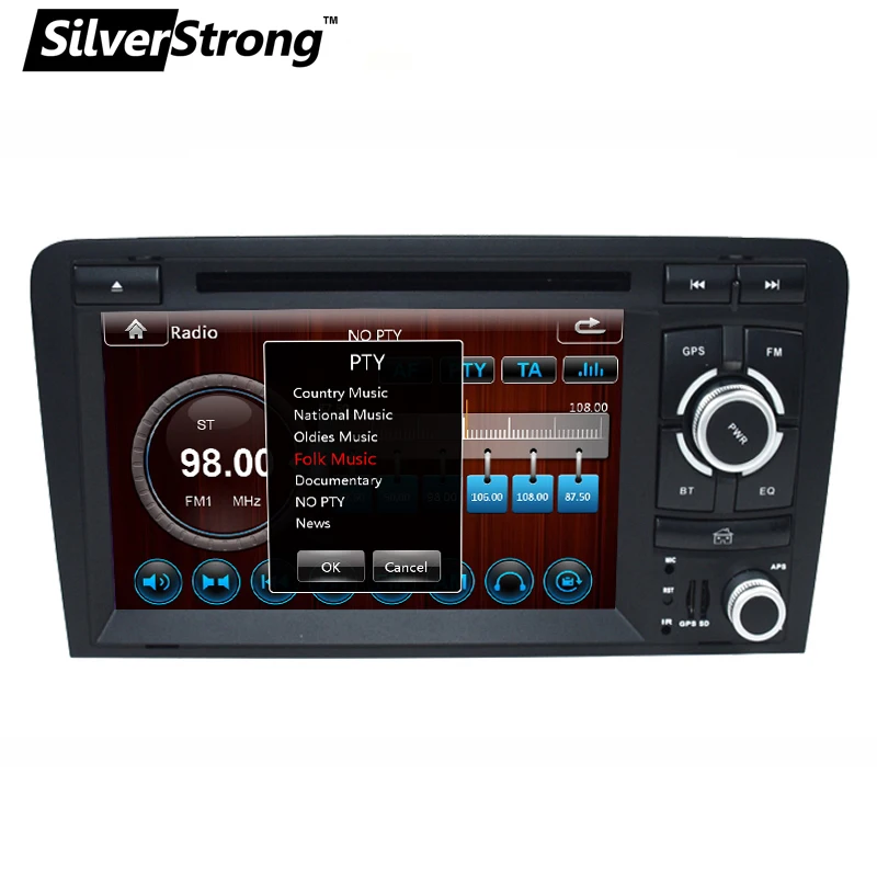 

SilverStrong 2Din 7" Car DVD GPS for Audi A3 S3 2003 2004 - 2011 200 for A3 DVD Car Radio Navigation for S3 2DIN DVD Navigation