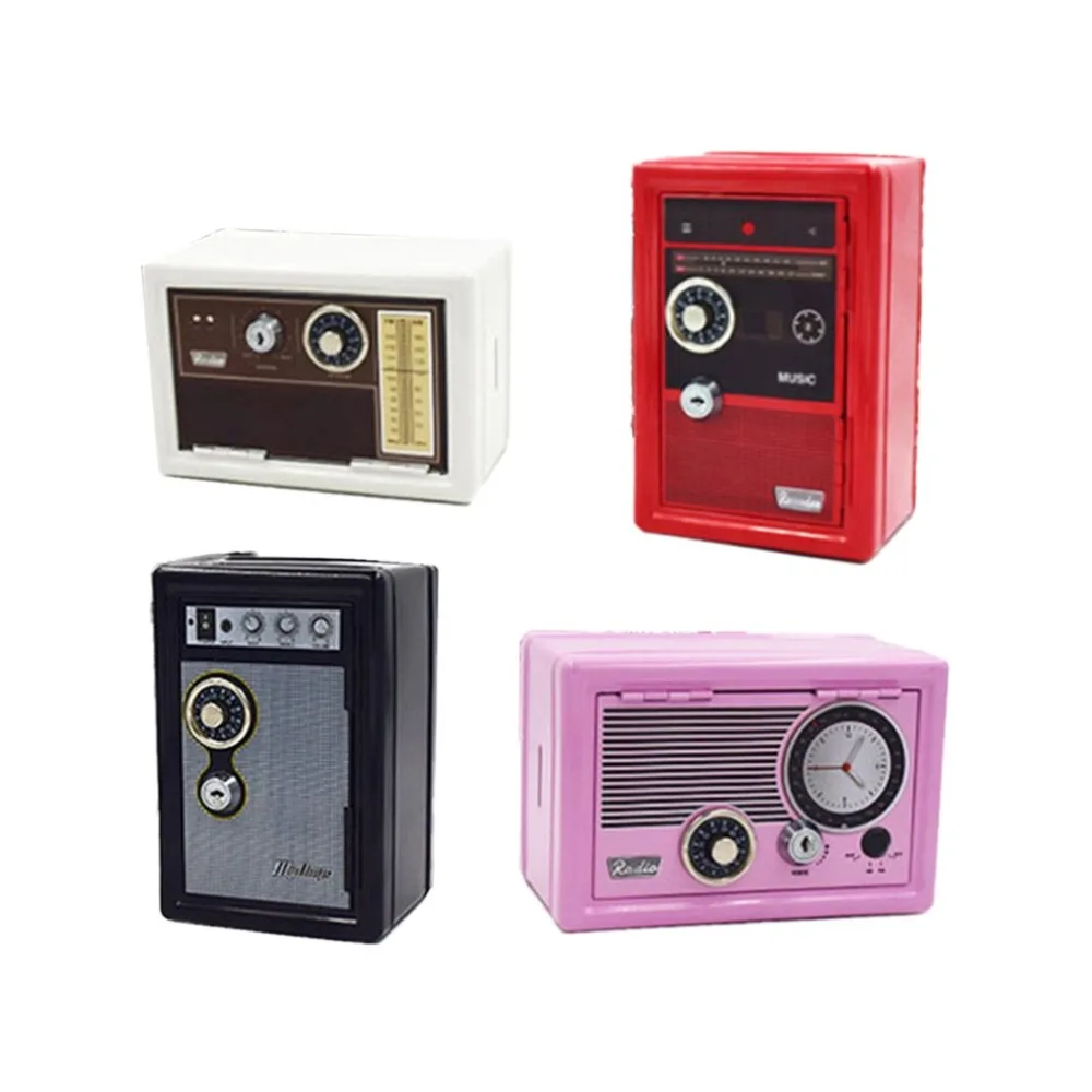 Durable Money Box Mini Electronic Piggy Bank Vintage ATM Password Coin