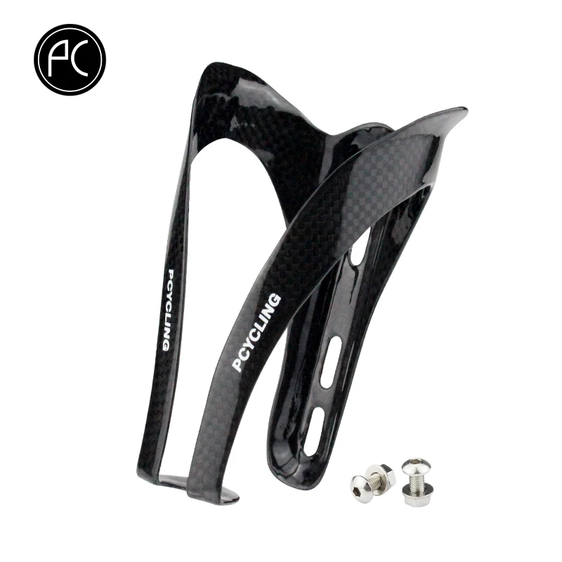 PCycling Bicycle Water Bottle Holder Full UD Carbon Fiber Glossy Black