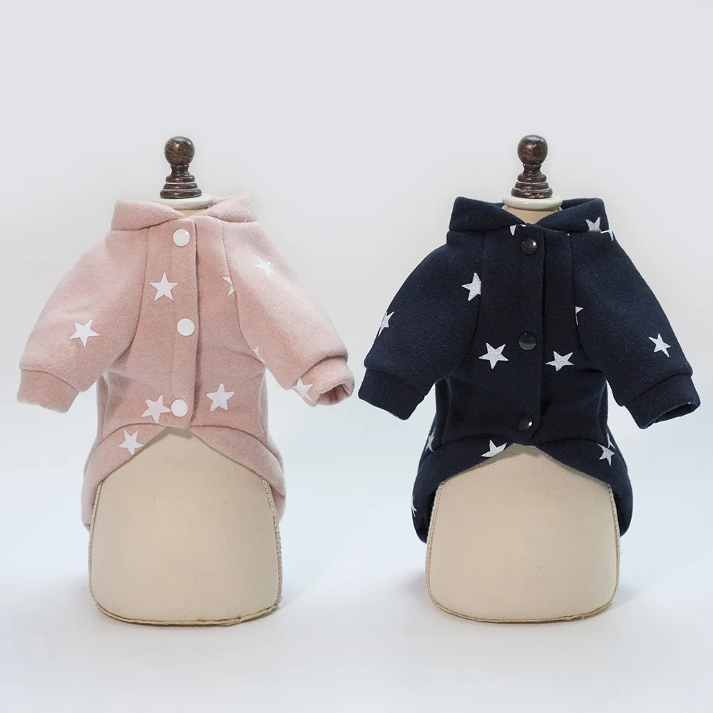 Fashion Star Pet Clothes for Small Medium Dogs Puppy Hoodies Coat Winter Sweatshirt Dog Outfits Fashion Pet Hoodies Clothes