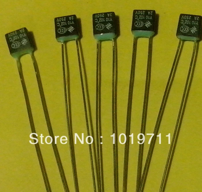 New Temperature fuse 2A 250V 102~150degrees Small Square type Quick thermal cutoff Free shipping | Обустройство дома