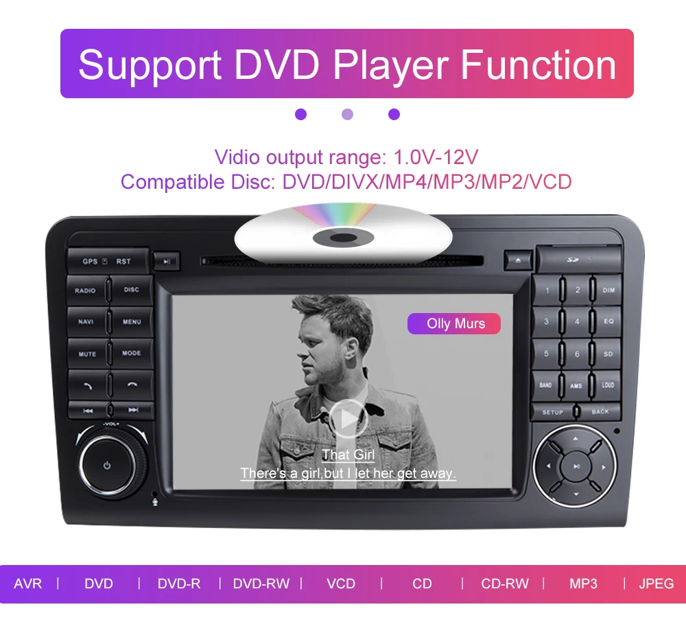 Top Xonrich AutoRadio 2 din Android 9.0 Car DVD Player for Mercedes Benz ML W164 ML300 GL X164 GL320 350 420 450 500 Audio Stereo 4G 14