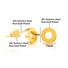 10 пар Classic Gold fiied круг Серьги для Для женщин круглый ювелирные изделия, подарки Хэллоуин букле d'oreille Femme Новинка года