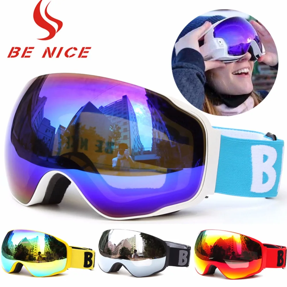 Cross Country Mountain Windproof Skiing Goggle Adults Sportswear Snow