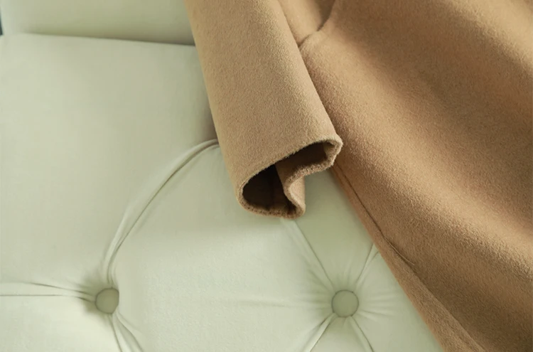 Nouvelle Survêtement 2018 Designer Plus D'hiver De Longueur Chameau Haute Qualité Manteau Alpaga Laine La Femmes Moyen Mode Taille wXtBqHX