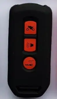Силиконовая Защитная крышка Chiave 3 кнопки для Honda Monkey SUPER CUB C125 Key SH PCX SHVN двигатель Мотоцикл Скутер PCX125 PCX150 - Название цвета: black-red