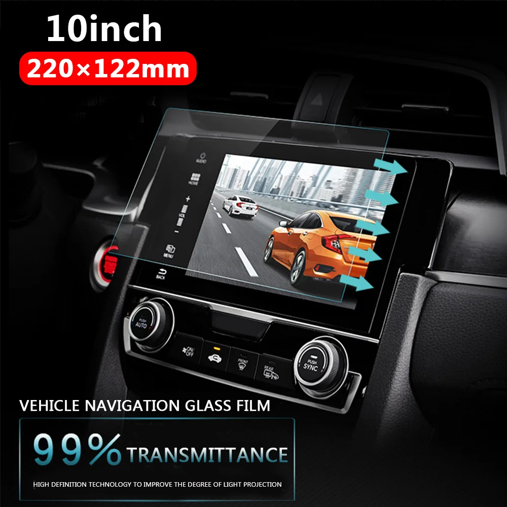 Vehemo Auto Gehärtetem Glas Für Auto GPS MP5 Video Player Screen Protector Film Premium 10 zoll 220