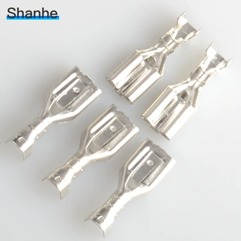 Обжимные клеммы 6 3 мм дюйма 50 шт.|connectors crimp terminals|crimp terminalconnector |