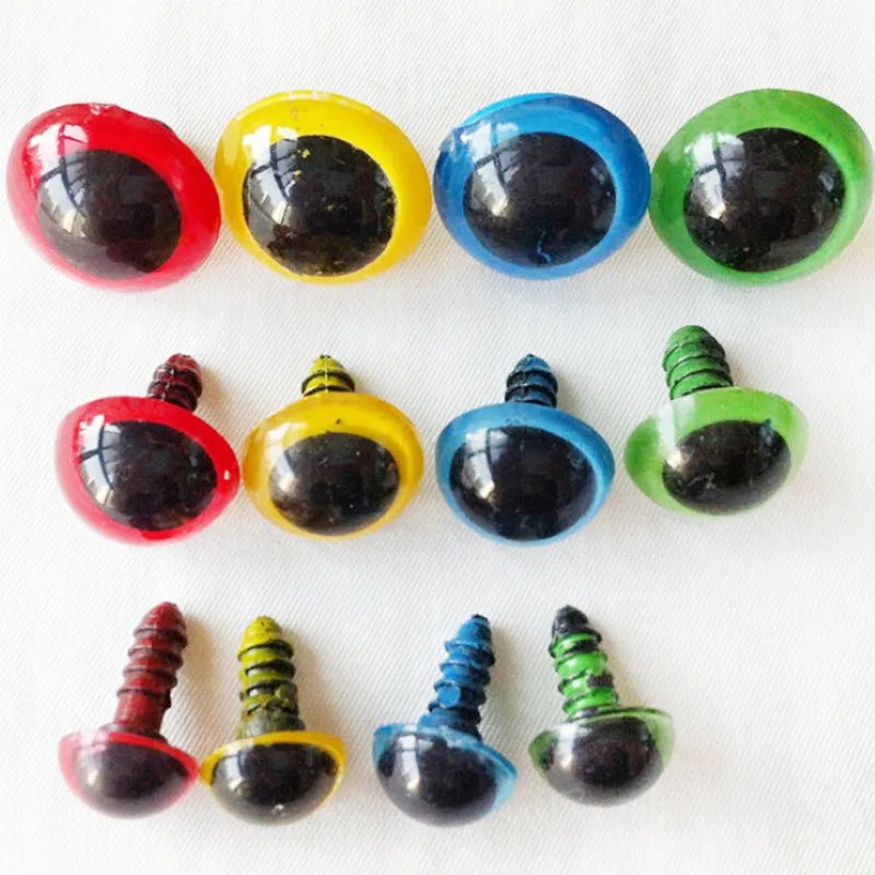 

2018 New 30pcs/lot 10mm Mix Color Plastic Safety Eyes For Teddy Bear Doll Animal Puppet Craft DIY Doll Accessories