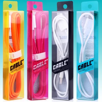 

Fashion Blister PVC Plastic Retail Packaging Box/Package For iphone cords micro usb cable usb charger line 200pcs/Lot!