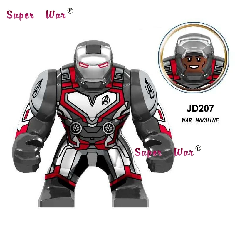 

Single Marvel Avengers Endgame Big size War Machine Spiderman Hulk IronMan Black Panther building blocks Kid Toys