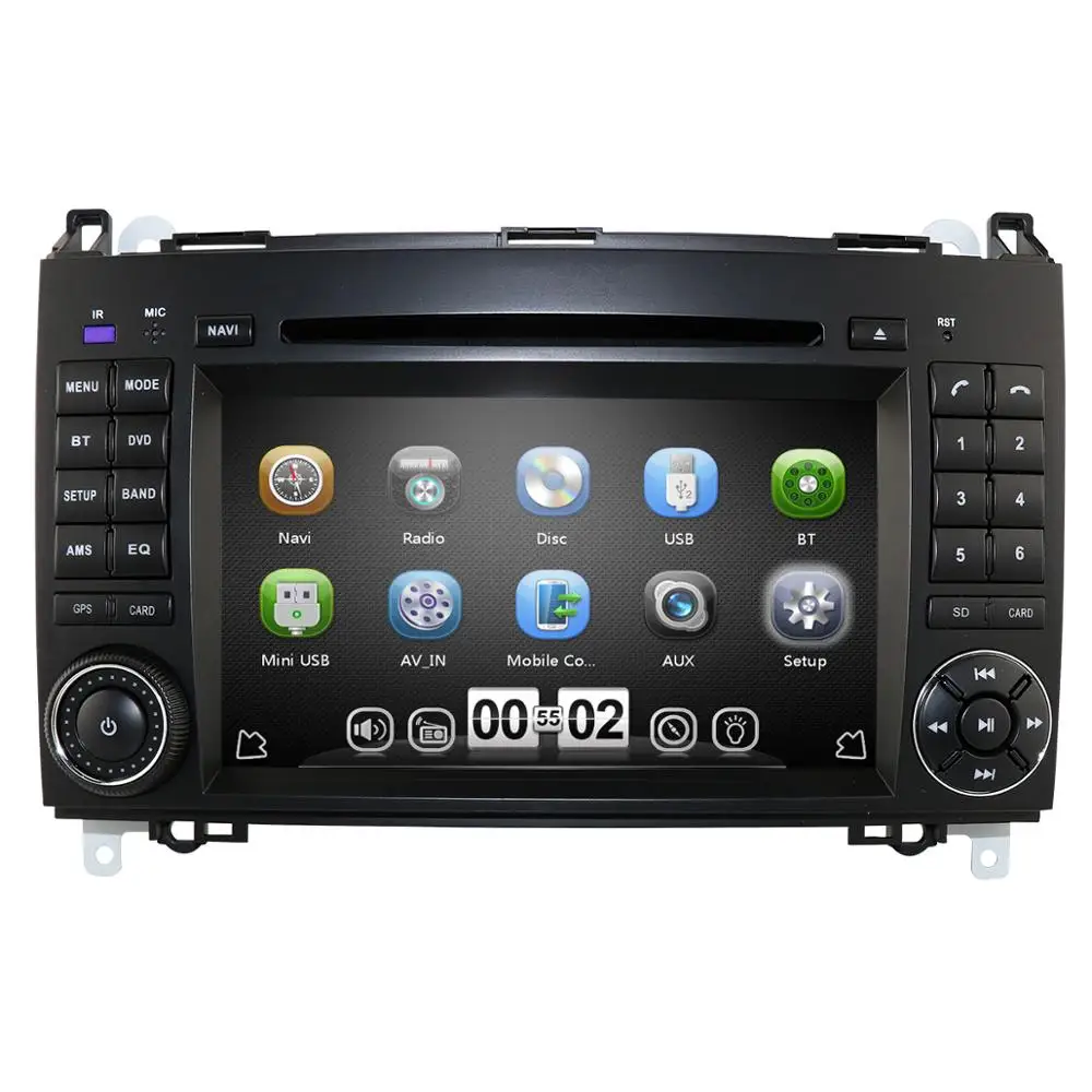 Clearance Car Multimedia Player GPS 2 Din DVD Automotivo For Mercedes/Benz/Sprinter/B200/B-class/W245/B170/W169 Radio Cam-in MirrorLink BT 4