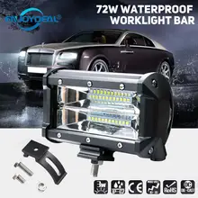 72 Вт светодиодный рабочий светильник для внедорожника, рабочий светильник, водонепроницаемый IP68 1 шт./2 шт., универсальный автомобильный светильник