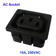 ; Гарантированное качество 10 шт. много 250vac, 10A 3 P штекер розетки переменного тока Мощность переключатель сокет