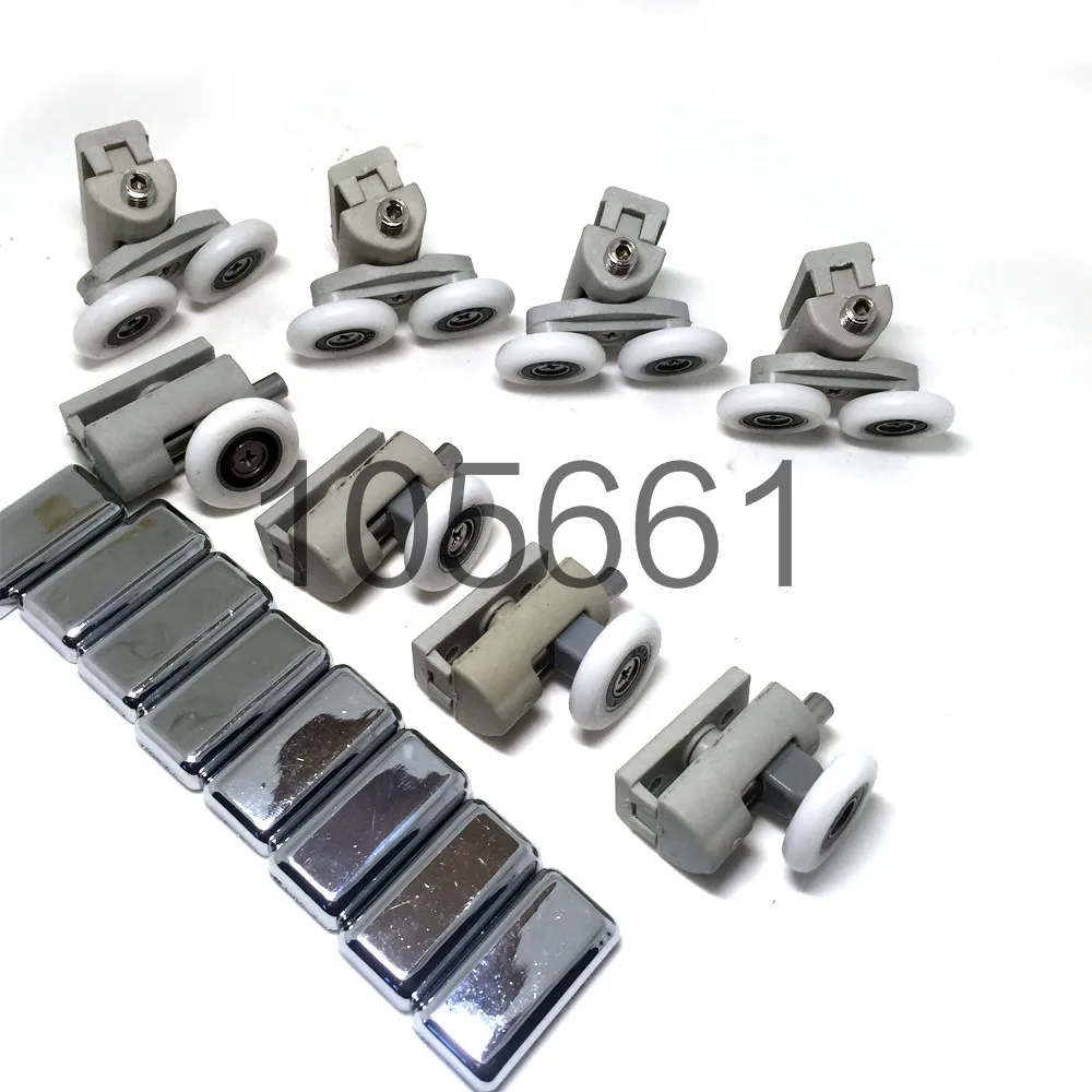

Set of 8 Shower Door Rollers/Wheels/Runners/Pulleys 25mmWheel Diameter