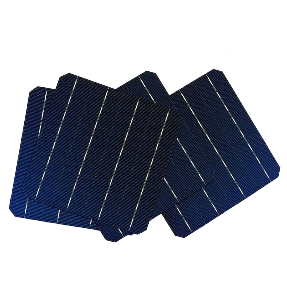 100PCS 156*156 Monocrystalline Silicon Solar Cells 5.0W 0.5V high-efficiency for home DIY use Solar panel cellphone charger