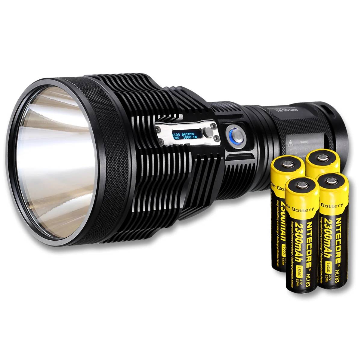 

wholesale Nitecore TM38Lite + 4x18650 Battery 1800 Lumens CREE XHP35 HI D4 LED 1400 Meters Beam Distance Rechargeable Flashlight