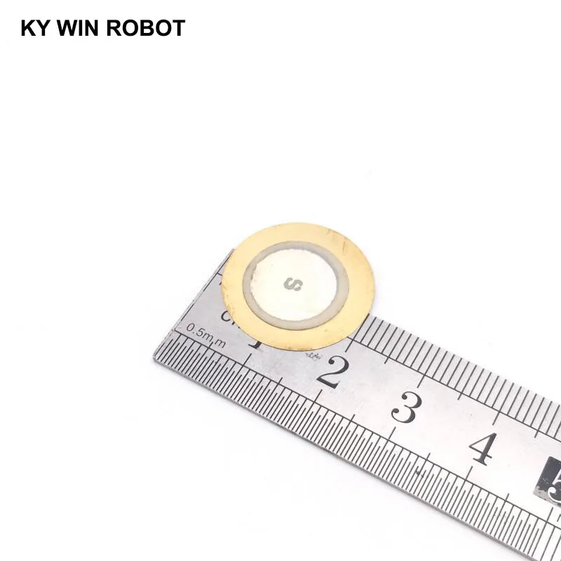 100 шт./лот пьезоэлектрический пьезо керамическая пластина зуммер громкоговоритель диаметром 20 мм для Arduino Diy