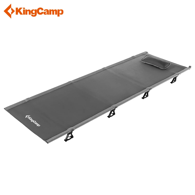 KingCamp Сверхлегкая одноместная складная кровать весовая емкость 120 кг походная кроватка авиационный алюминиевый портативный туристический удобный