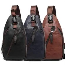 Мужские нагрудные сумки, водонепроницаемые кожаные сумки на одно плечо, большие вместительные повседневные мужские Сумки из искусственной кожи, дорожные сумки