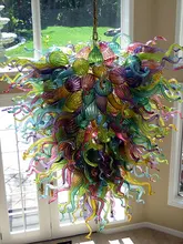 

Fancy Led Light Colorful Designer Luxury Murano Glass Chandelier