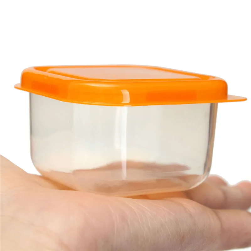 

10Pcs Mini Reusable Plastic Food Storage Containers Snack Nut Fruit Organizer Box Set With Lids Kitchen Fridge Supplies