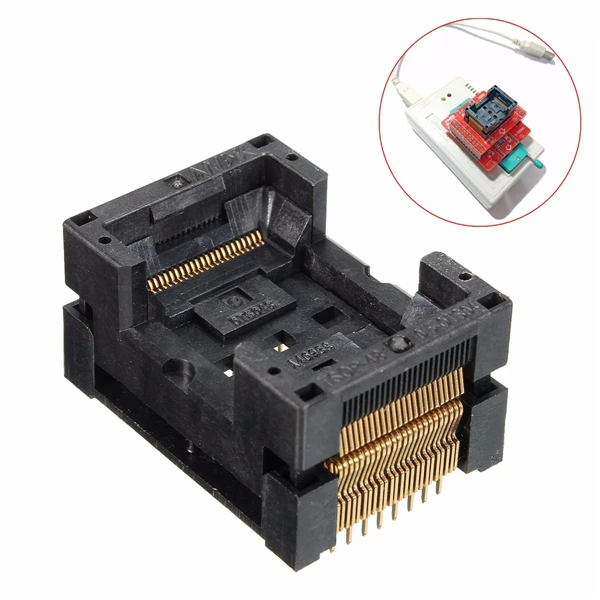 TSOP 48 IC354-0482-031P TSOP48 Socket Adapter 48 Pin 0.5 Pitch For Programmer IC FLASH Free Shipping free shipping 100% new original 5pcs lot mt29f64g08cbaaawp a mt 29f64g08cbaaa wp a ic flash 64gbit tsop 48