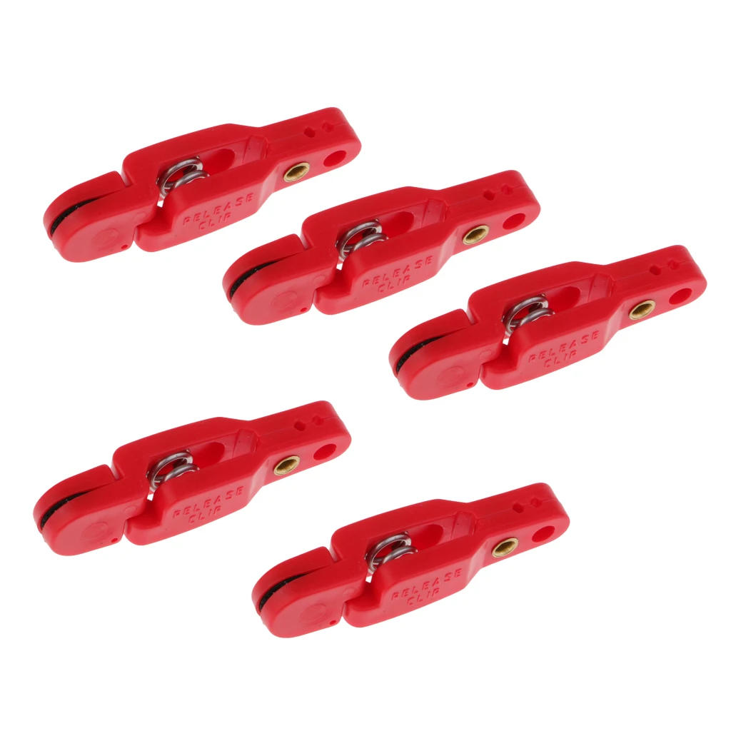 

4~10pcs Snap Trolling Release Clips for Weight Planer Board Kite Offshore Fishing Downrigger 1.9 inch Red