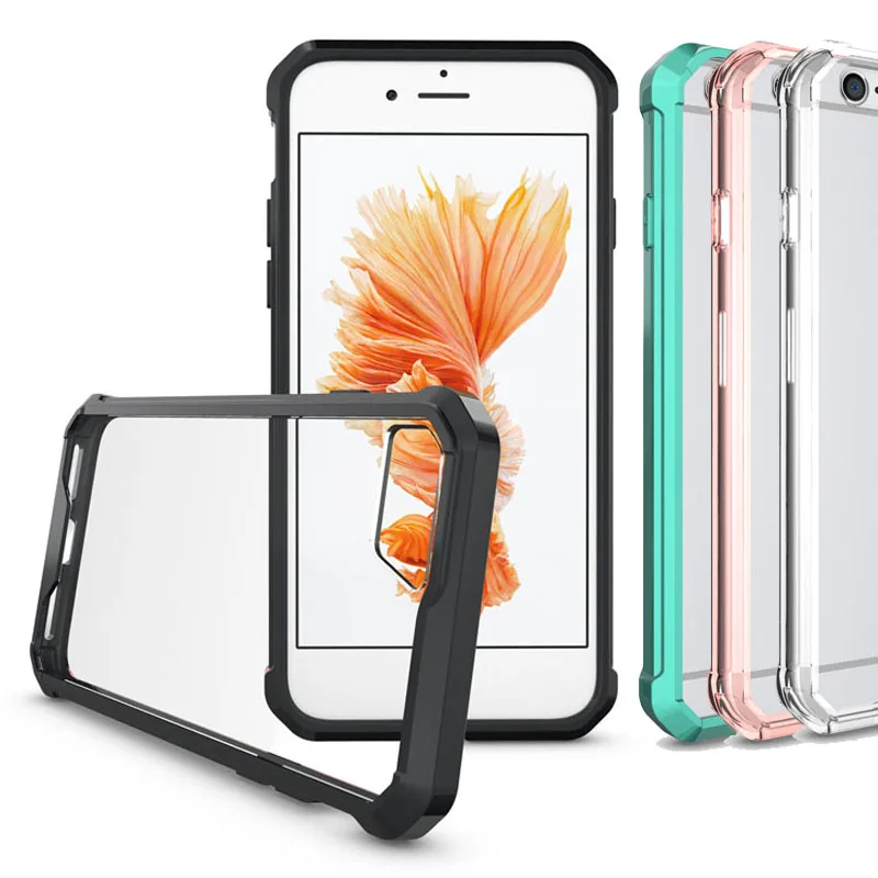 

Smartphone Cases For APPLE iPhone 7 plus Coque Transparent Anti-Shock Armour TPU Case Etui Fundas Cover For iPhone 8 plus Capas