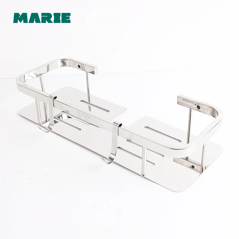 Bathroom Shelf Shower Storage Rack Holder Shampoo Bath Towel Tray Home Bathroom Shelves Single Tier Shower Head Holder