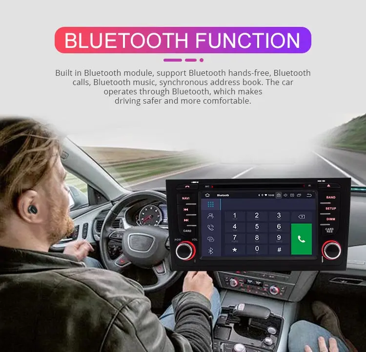 Discount Besina 2 Din Android 9.0 Car DVD Player For AUDI A6 S6 RS6 GPS Navigation Wifi Bluetooth Multimedia Car Radio Antoaudio Stereo 10