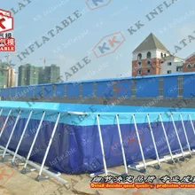 Подвижная стальная рама игрушки для бассейна для взрослых с бесплатным фильтрующим насосом