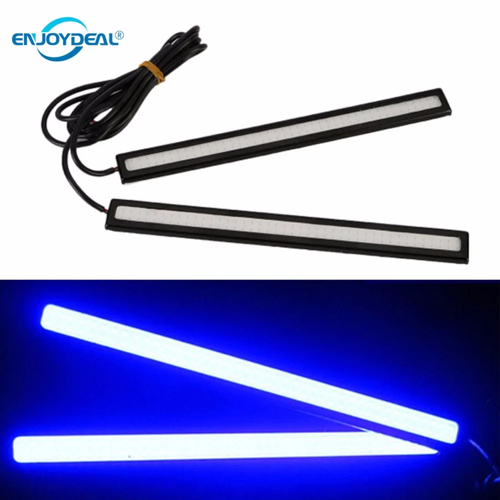 

2pcs 17CM Universal Waterproof COB Super Bright LED Car Daytime Running Lamp Fog Lamp DRL Driving Flexible Strip Light
