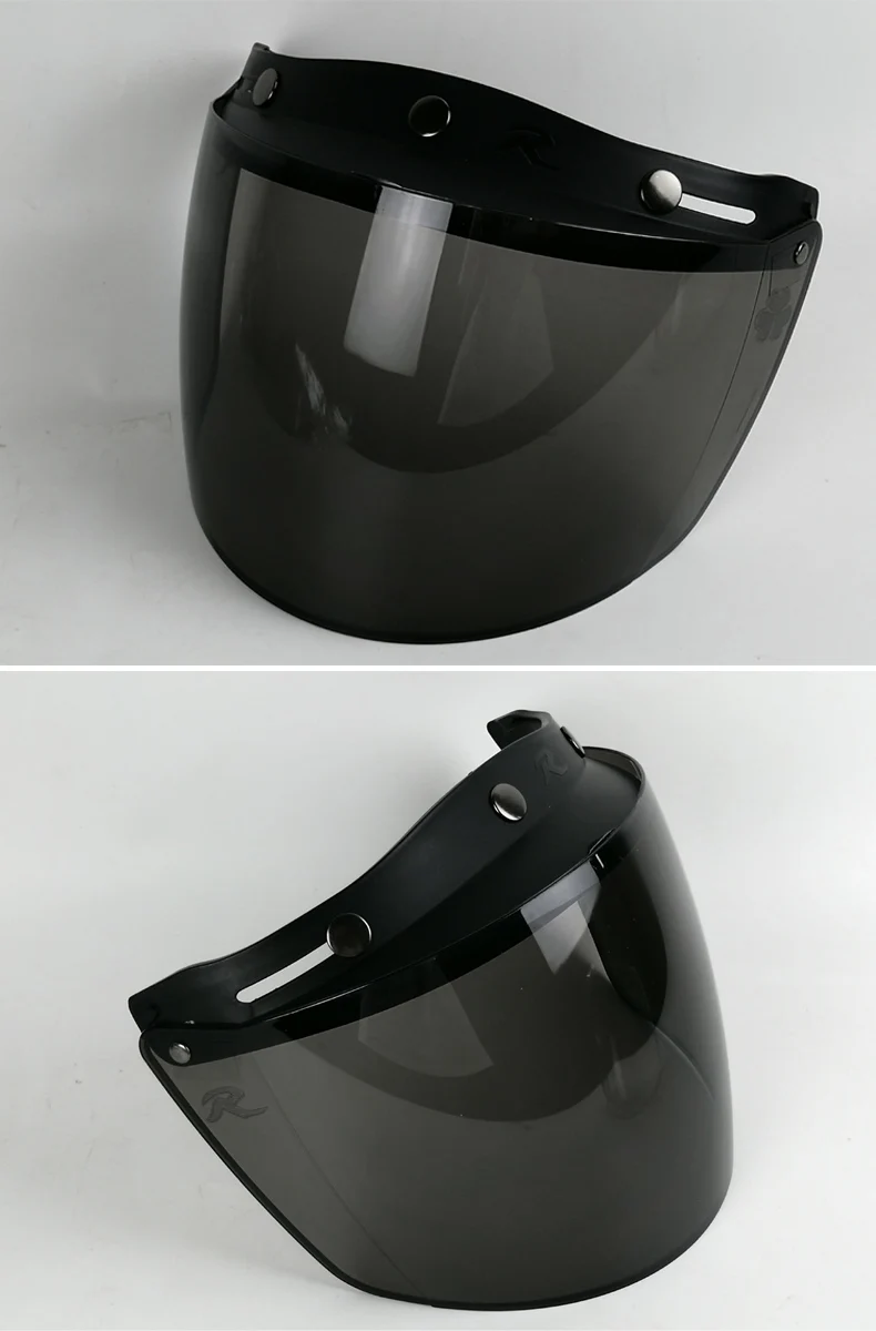 Vcoros прямой 3 оснастки пузырь щит мотоциклетный шлем козырек Ретро Скутер объектив с откидной винтажный шлем