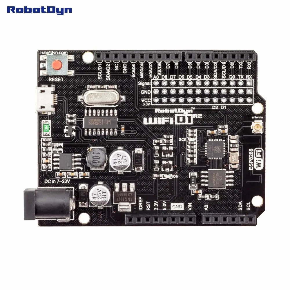 RobotDyn D1R2 аналог, WiFi D1 R2 интеграция ESP8266+ 32 МБ флэш, форм-фактор для Ard. Uno R3