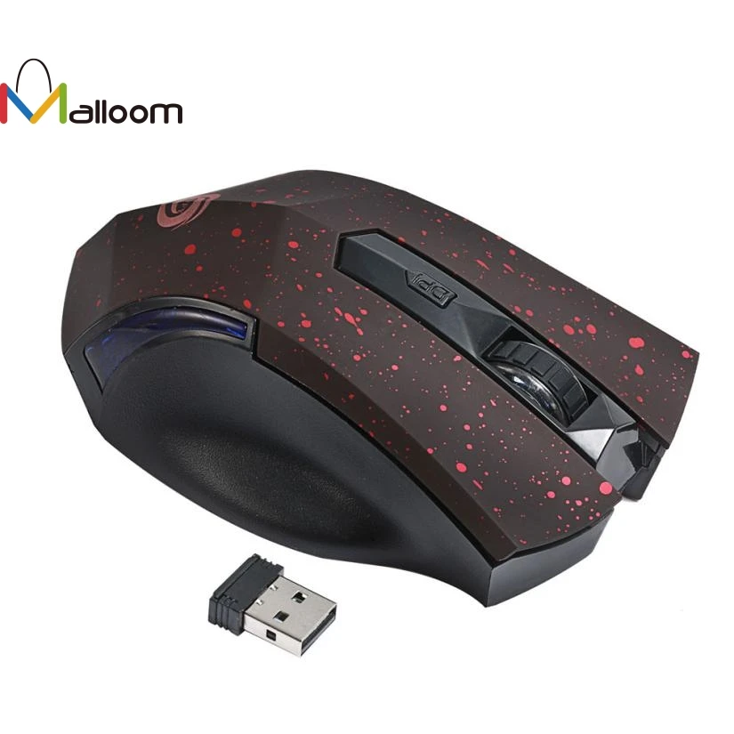 Malloom Новое поступление 1200 dpi 2,4 GHz 6 кнопок беспроводная оптическая мини-ПК ноутбук игровая мышь Мыши