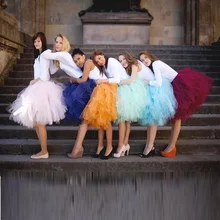 Милые женские фатиновые юбки-пачки всех цветов, пышные бальные юбки длиной до колена, короткие юбки для формальных свадеб, вечеринок, подружек невесты