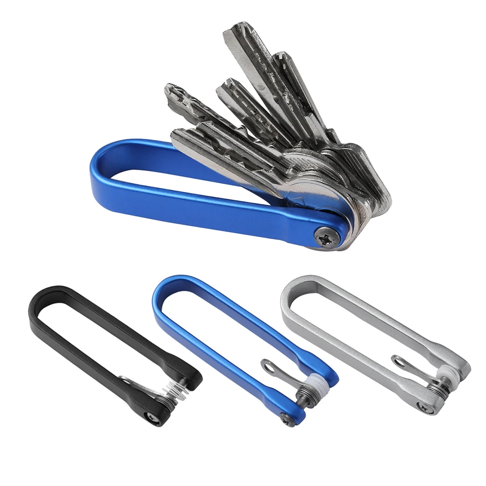 

Unisex Portable Mini Tool U Shape Key Clip Key Case Smart Sticks Hard Oxide Aluminum Folder Pocket Organizador de llaves